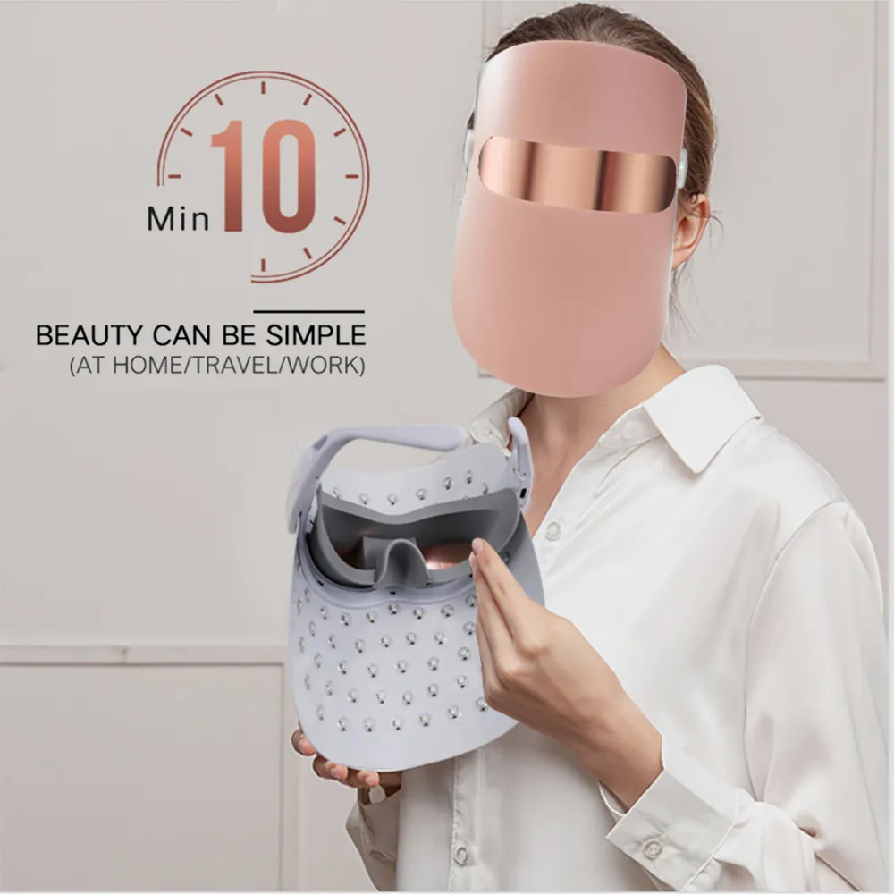 7-Color LED Light Therapy Facial Steamer with Mask Removal Function