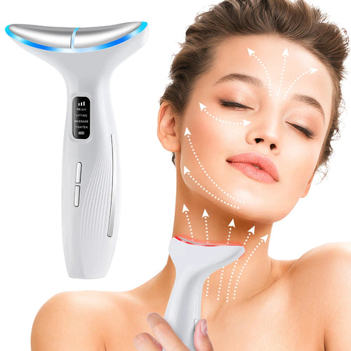 LED Neck Beauty Device EMS Facial Lifting Firming Massage Beauty